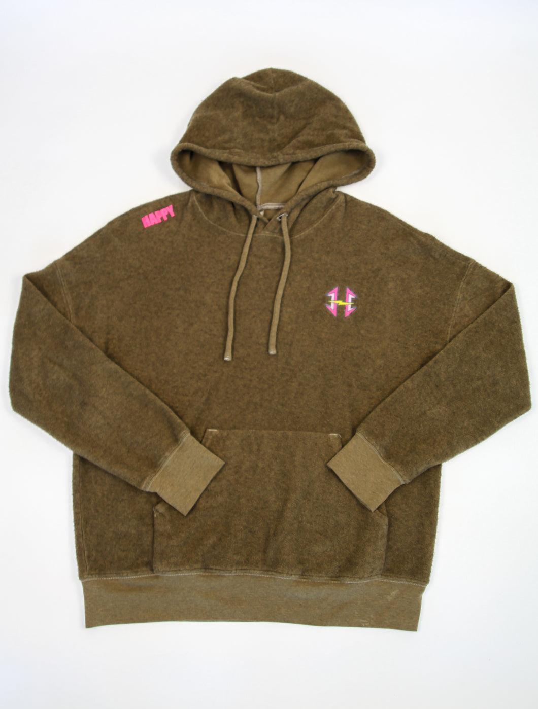 Vintage military embroidered 'H' logo fleece Hoody