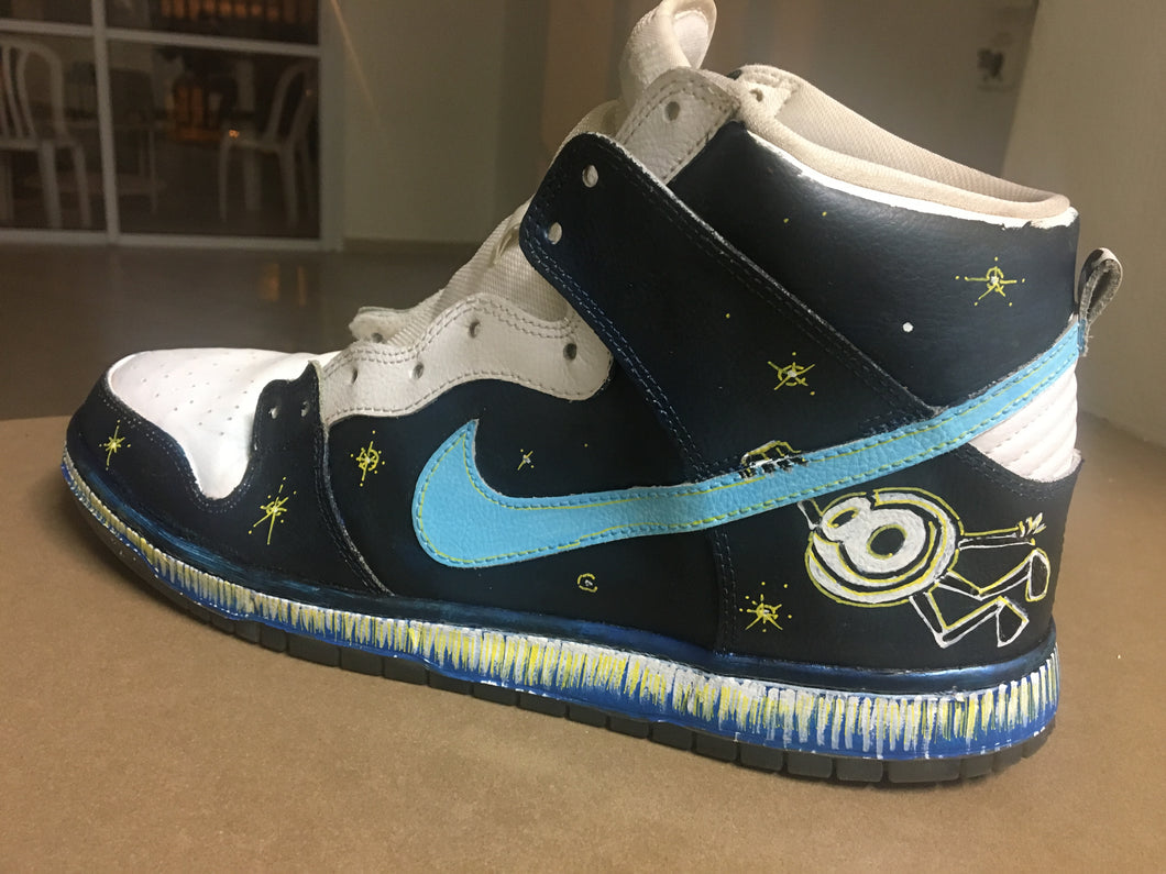 Hand painted HAPPY! Air Dunks